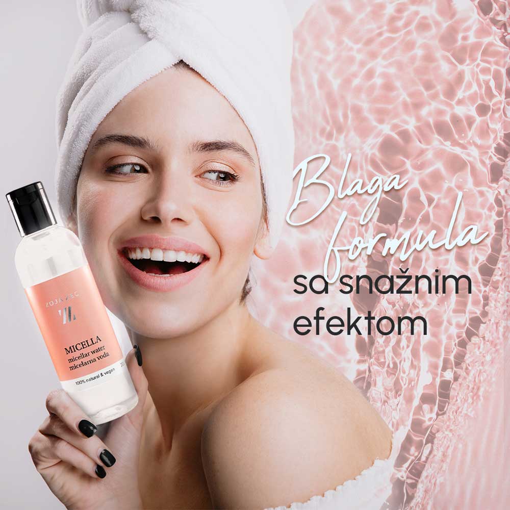 čišćenje lica micelarnom vodom