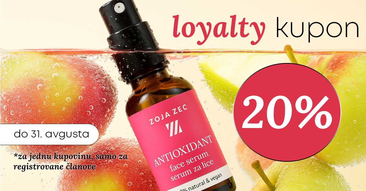 loyalty popust 20% antioksidant