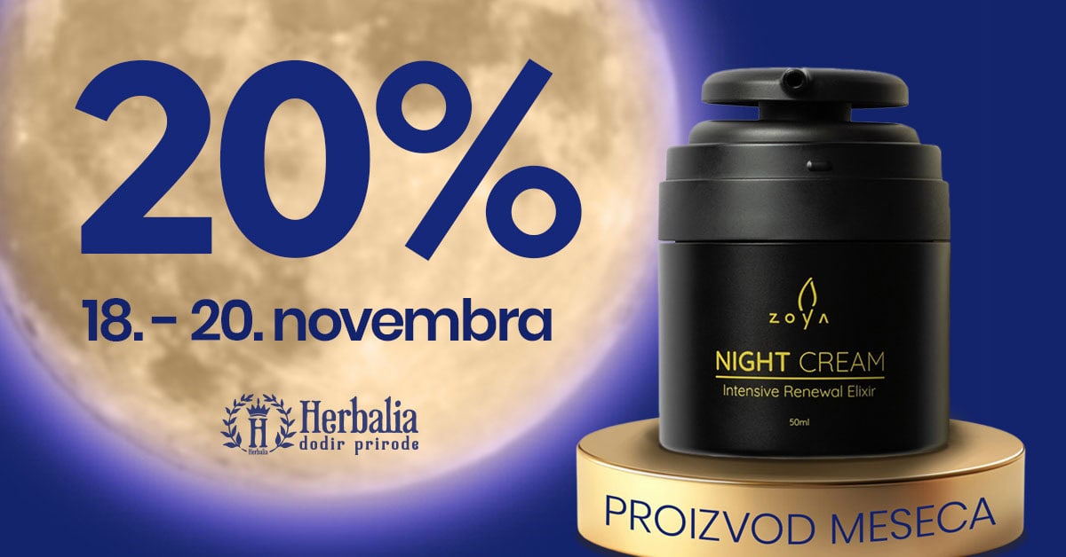 zoya noćna krema proizvod meseca